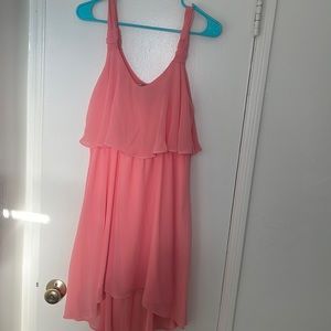 Pink High-Low Dress